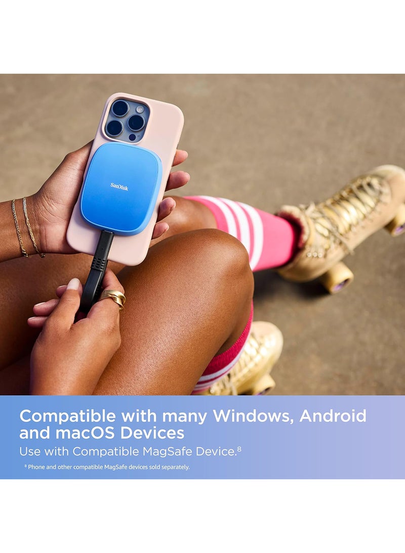 sandisk Creator Phone SSD 2TB, compatible with MagSafe, up to 1000 MB/s** read speeds, 4K ProRes 60FPS Video capture, IP65, 5 Y Warranty - Image 2