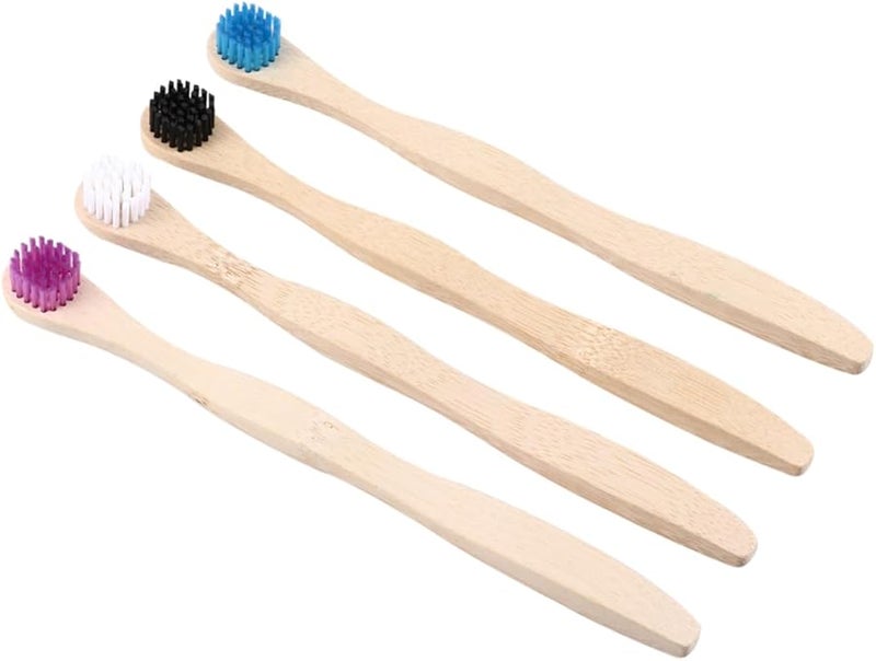 4 قطع مجموعة كاشطة الفم فرشاة يقلل من رائحة الفم الكريهة يحسن الطعم الأبيض والأزرق - Image 1