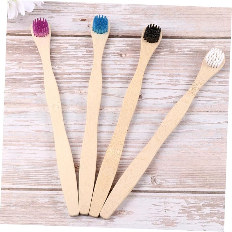 4 قطع مجموعة كاشطة الفم فرشاة يقلل من رائحة الفم الكريهة يحسن الطعم الأبيض والأزرق - Image 5