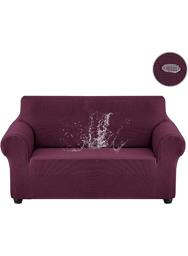 إيروريكس غطاء أريكة مطاطي مكون من قطعة واحدة لحماية الأثاث لأريكة ثلاثية المقاعد مع قاعدة مرنة - Image 1