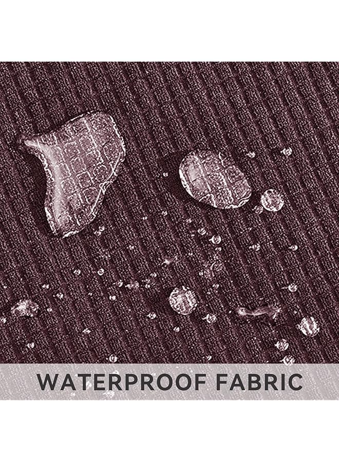 إيروريكس غطاء أريكة مطاطي مكون من قطعة واحدة لحماية الأثاث لأريكة ثلاثية المقاعد مع قاعدة مرنة - Image 2