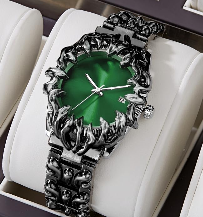 PINTIME Watch for Men – Unique Stainless Steel Wristwatch,Classic Waterproof Quartz Movement with Luminous Dial & More Options - Image 2