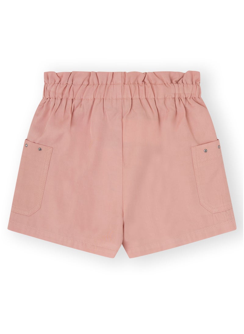 CANADA HOUSE Soft and Comfortable Pink Viscose Shorts for Girls  - Image 2