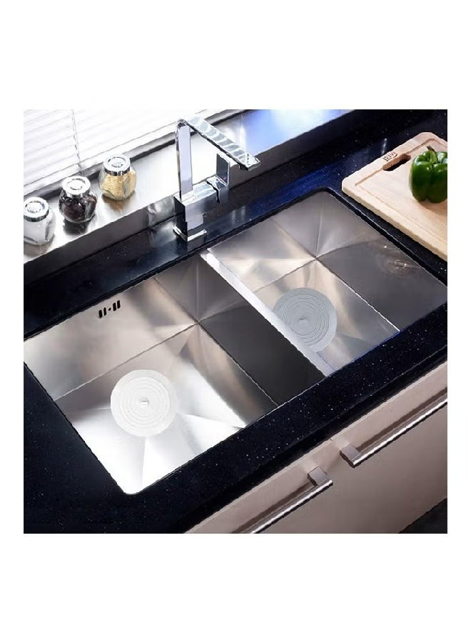 2 Pcs Silicone Shower Drain Stopper，Bathtub Drain Strainers, Anti Odor Mat Drain Cover, Hair Trap Hair Catcher, Anti Cockroach Deodorizing Tub Stopper Floor for Kitchen Bathroom and Laundry - Image 5