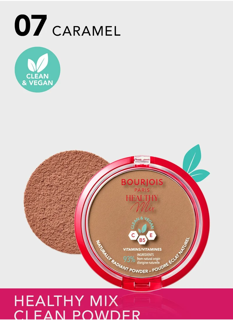 BOURJOIS PARIS Healthy Mix Clean Powder - 07 - Caramel, 10g