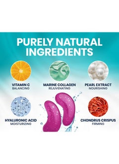 Stylia Under Eye Patches For Dark Circles And Puffy Eyes (30 Pairs) Marine Collagen Eye Gel Pads For Puffiness With Vitamin C Hyaluronic Acid And Pearl Extract Eye Mask For Dark Circles And Puffiness  - Image 3