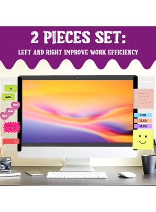 2pcs Computer Monitor Memo Board, Office Desk Accessories, Computer Message Board, Office Supplies for Women Men,Computer Sticky Note Holder Home Office Accessories Office Desktop Message Office Decor - view 4