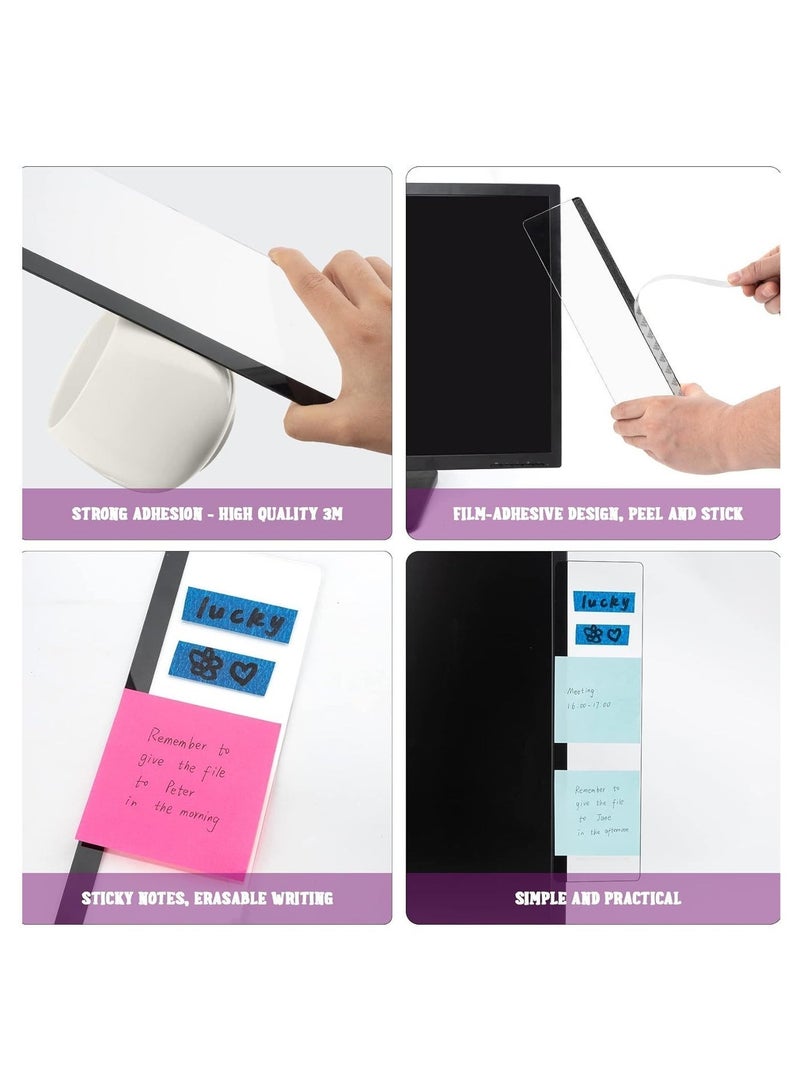 NIIMBOT 2 Pieces Computer Monitor Memo Board, Office Desk Accessories, Computer Message Board, Office Supplies for Women Men, Computer Sticky Note Holder Home Office Accessories Office Desktop Message Office Decor - Image 3