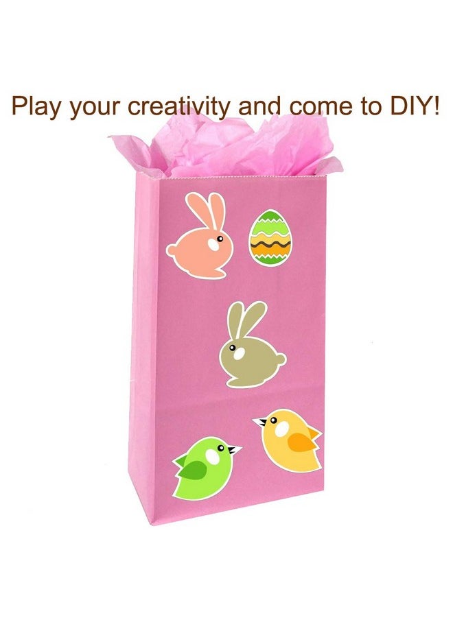 KEYYOOMY - 100 Ct Small Paper Bags Pink Party Favor Bags For Wedding Baby Shower Kid’S Birthday Party (Pink 100 Ct 3.1 X 5.1 X 9.4 In) - Image 1
