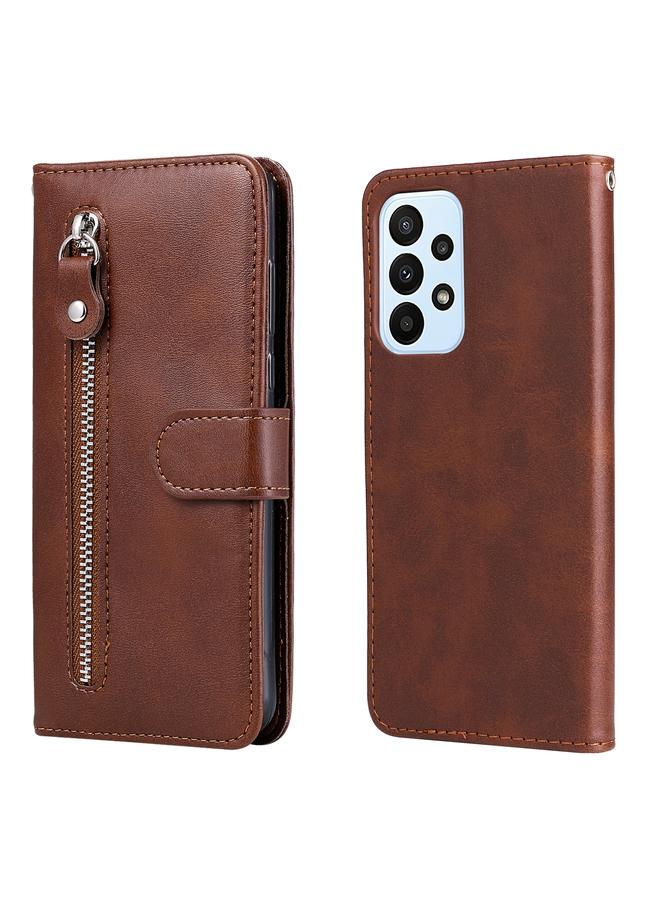 اس-توب جراب لهاتف Samsung Galaxy A23 / Galaxy M23 / Galaxy F23 جراب جلدي أنيق بسحاب قابل للطي أفقيًا من جلد العجل - Image 1