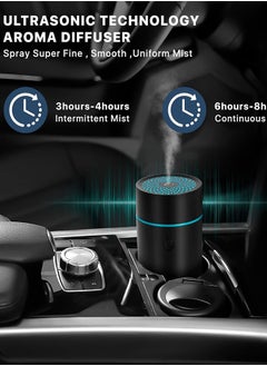 Garlo Car Fragrance diffusers, Air fresheners,USB-Powered Mini Ultrasonic Mist Humidifier Oil Diffuser for Vehicle  - Image 3