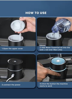 Garlo Car Fragrance diffusers, Air fresheners,USB-Powered Mini Ultrasonic Mist Humidifier Oil Diffuser for Vehicle  - Image 4