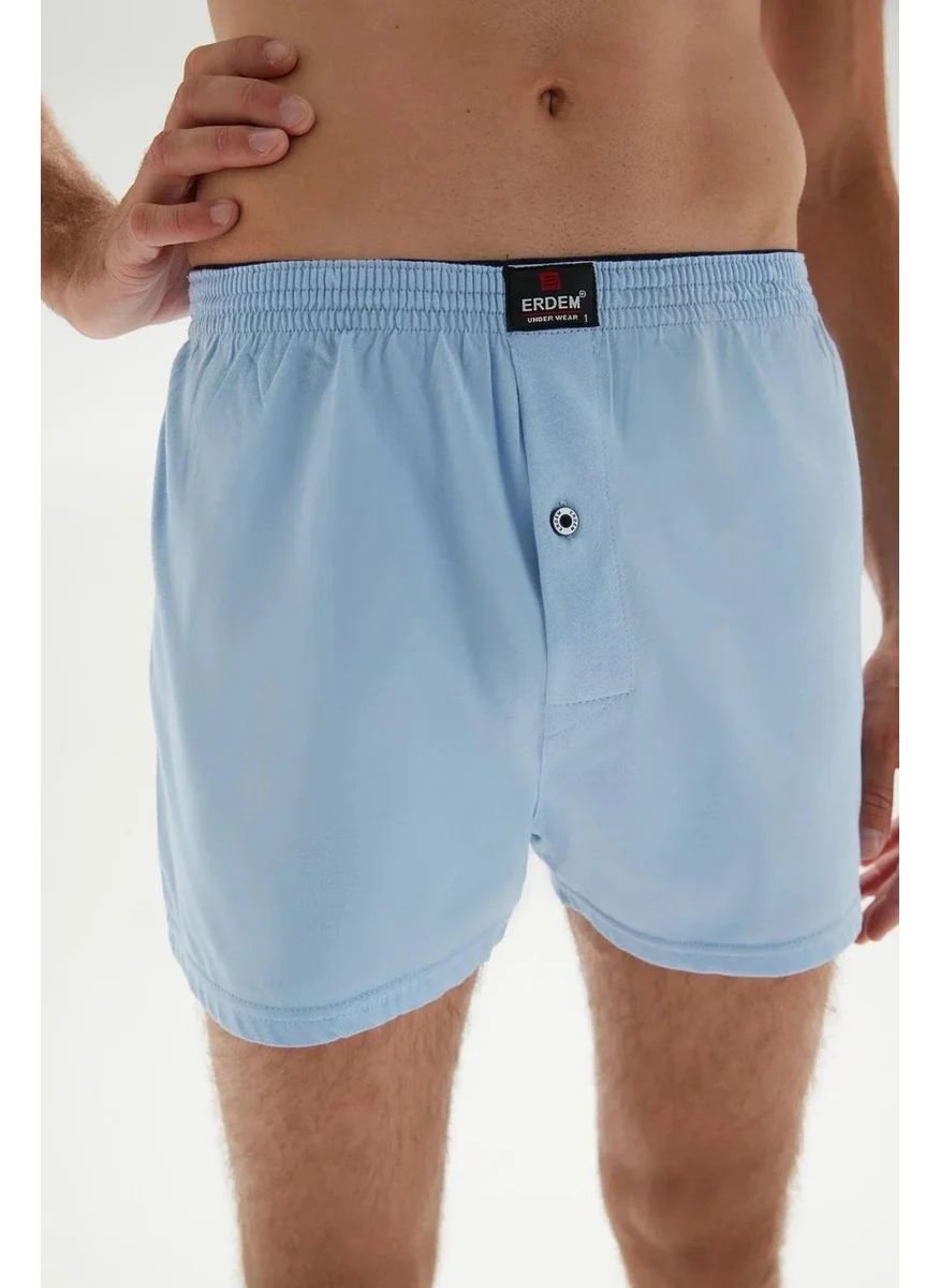 إيردم Men's Combed Cotton Plain Color Boxer 1400 - 6 Pieces
