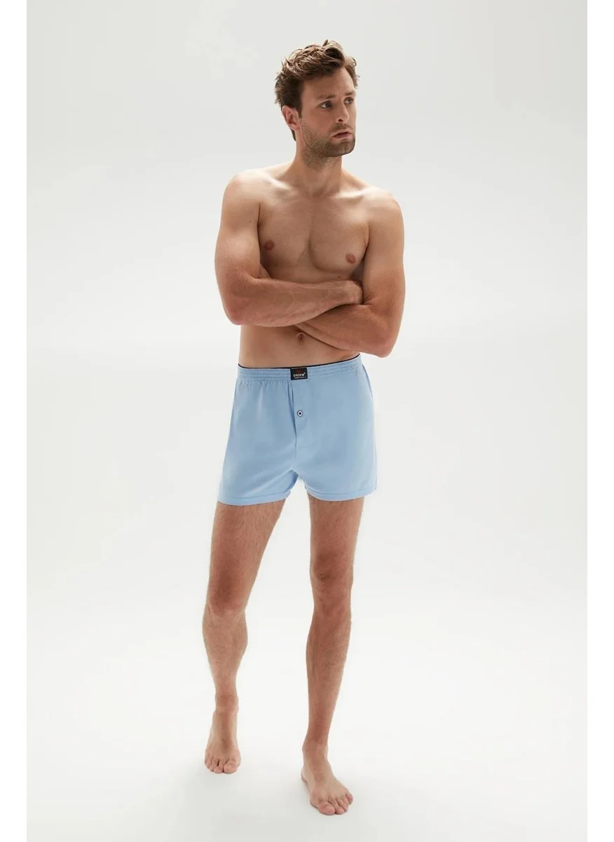 إيردم Men's Combed Cotton Plain Color Boxer 1400 - 6 Pieces