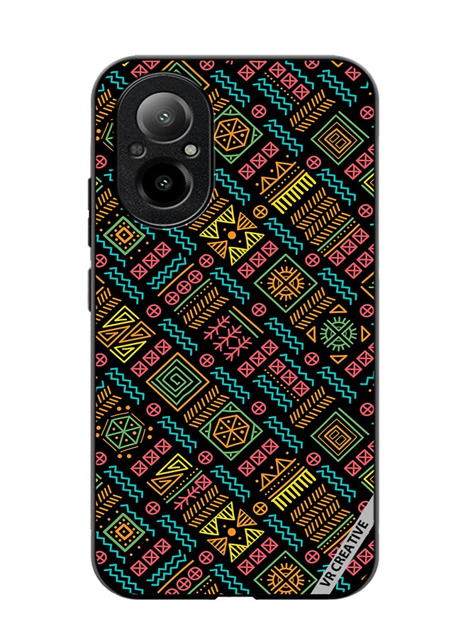 VR CREATIVE Protective Case Cover For Realme C67 4G Mayan Patchwork Design Multicolour - Image 1