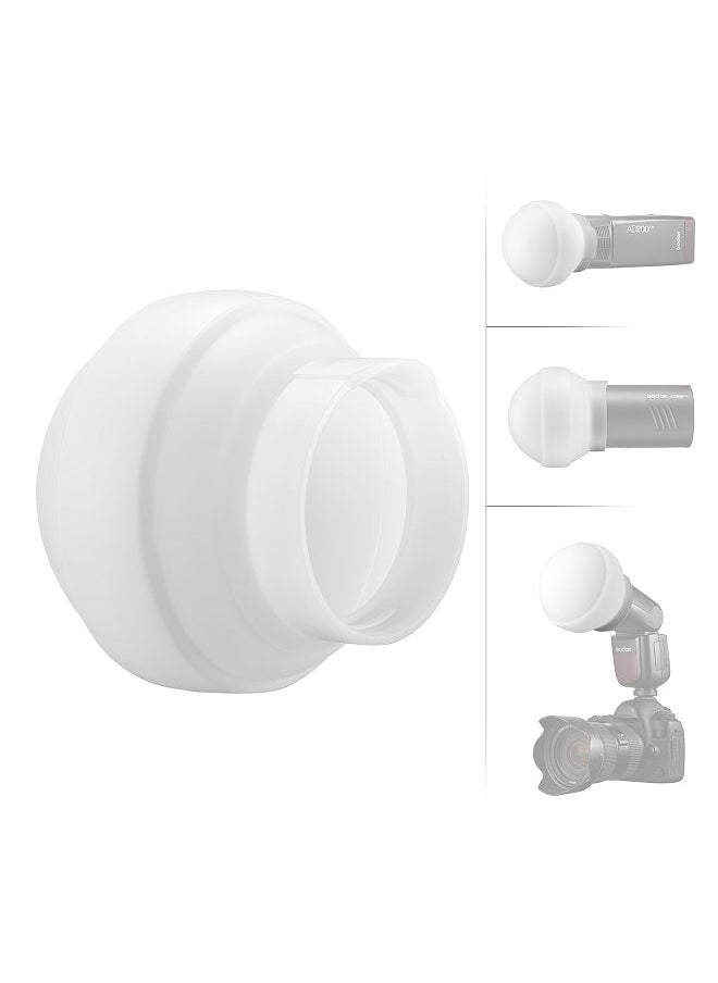 Godox - Godox AK-R22 Collapsible Silicone Photography Diffuser Dome for V1 Series Flashes AD100PRO AD200PRO (with H200R) Studio Photography Portrait Live Stream - Image 1