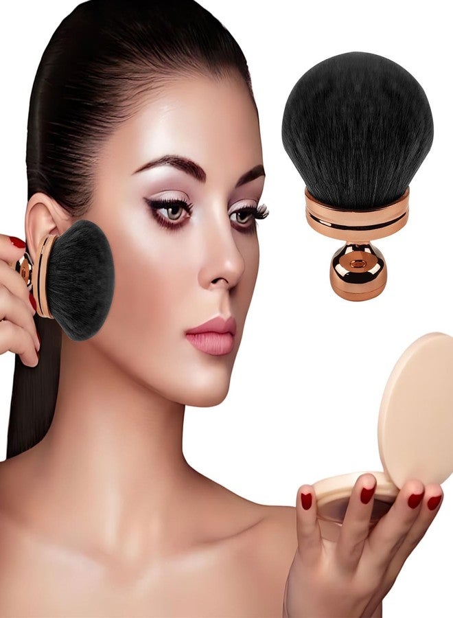 Extra Large Body Makeup Brush For Self Tanner, Wide-headed Brush, Self Tanning Applicator for Face, Body, Powder, Cream, Sunscreen and Foundation, Wet & Dry Use (Rose Gold) - Image 4