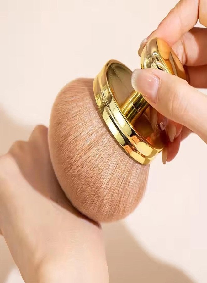 Extra Large Body Makeup Brush For Self Tanner, Wide-headed Brush, Self Tanning Applicator for Face, Body, Powder, Cream, Sunscreen and Foundation, Wet & Dry Use (Rose Gold) - Image 3