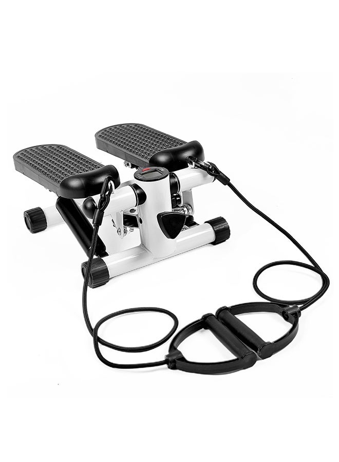 جهاز تويست ستيبر صغير مع شاشة LCD، يتحمل وزن حتى 150 كجم، معدات تمارين منزلية مع أحزمة مقاومة ودواسات مانعة للانزلاق، تصميم متين وصغير وسهل الاستخدام - Image 1