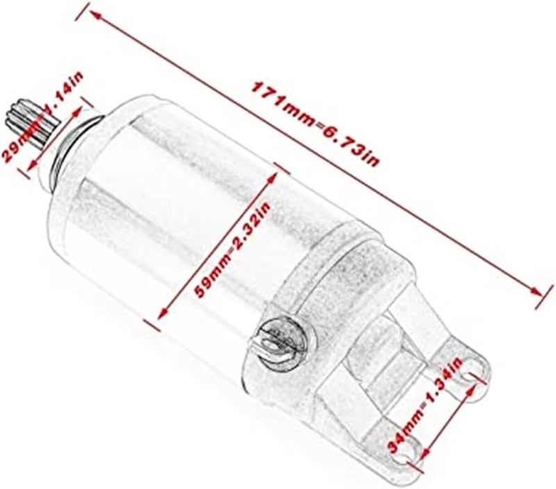 DEMULAX Motorcycle Electric Starter Motor - Image 4