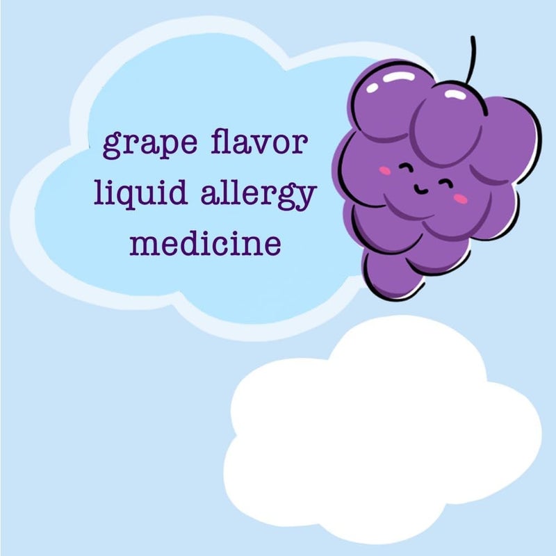 Taro Childrens Oral Solution Grape Flavor NonDrowsy 24h Relief of Sneezing Runny Nose Itchy Watery Eyes Itchy Throat or Nose Antihistamine Indoor  Outdoor Allergies - Image 2