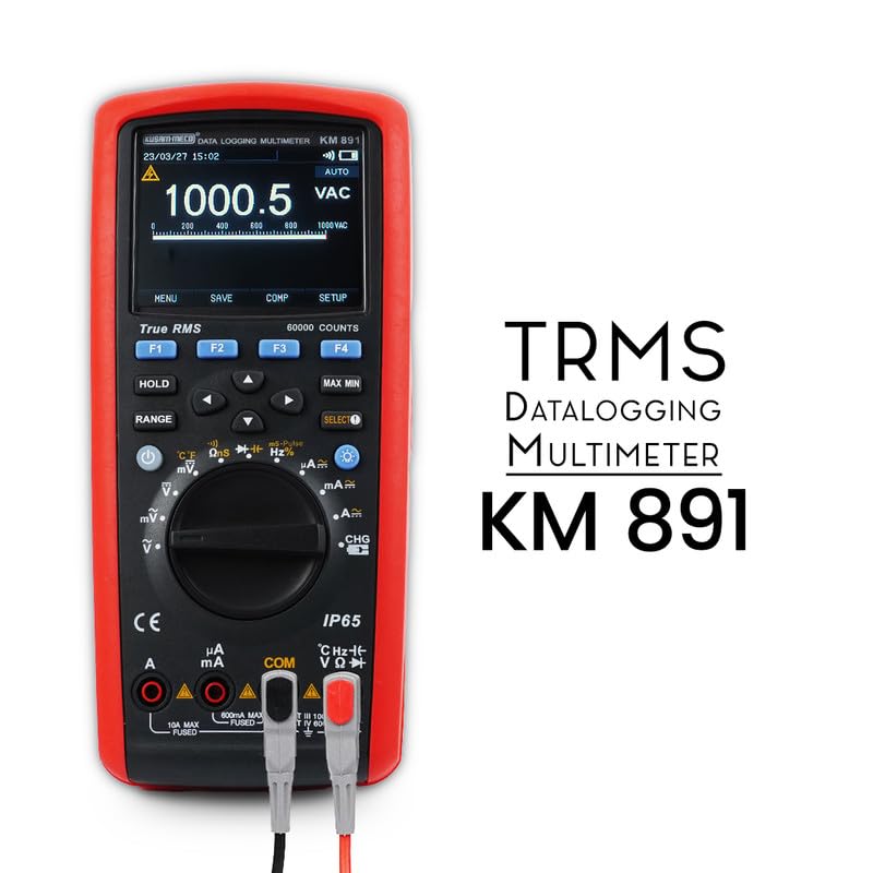 KUSAM-MECO KUSAMMECO 456 Digit 60000 Counts Autoranging True RMS Digital Multimeter With Datalogging and PC Interface KM 891Upto 600000 Counts 1 Year Warranty  - Image 5