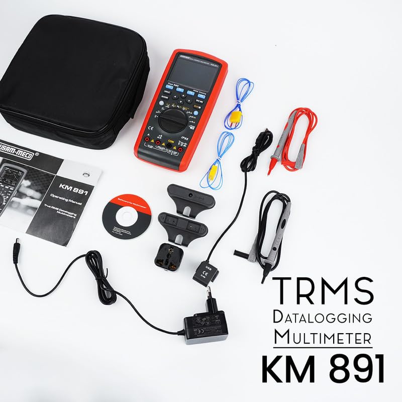 KUSAM-MECO KUSAMMECO 456 Digit 60000 Counts Autoranging True RMS Digital Multimeter With Datalogging and PC Interface KM 891Upto 600000 Counts 1 Year Warranty  - Image 3