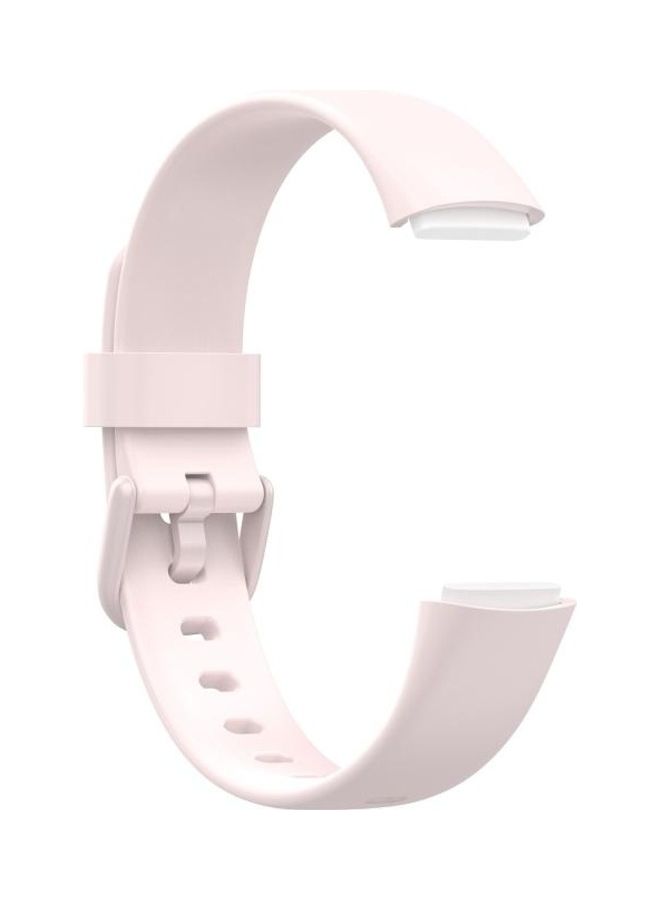 NIBEMINENT Silicone Colour Buckle Replacement Strap Watchband For Fitbit Luxe White - Image 3