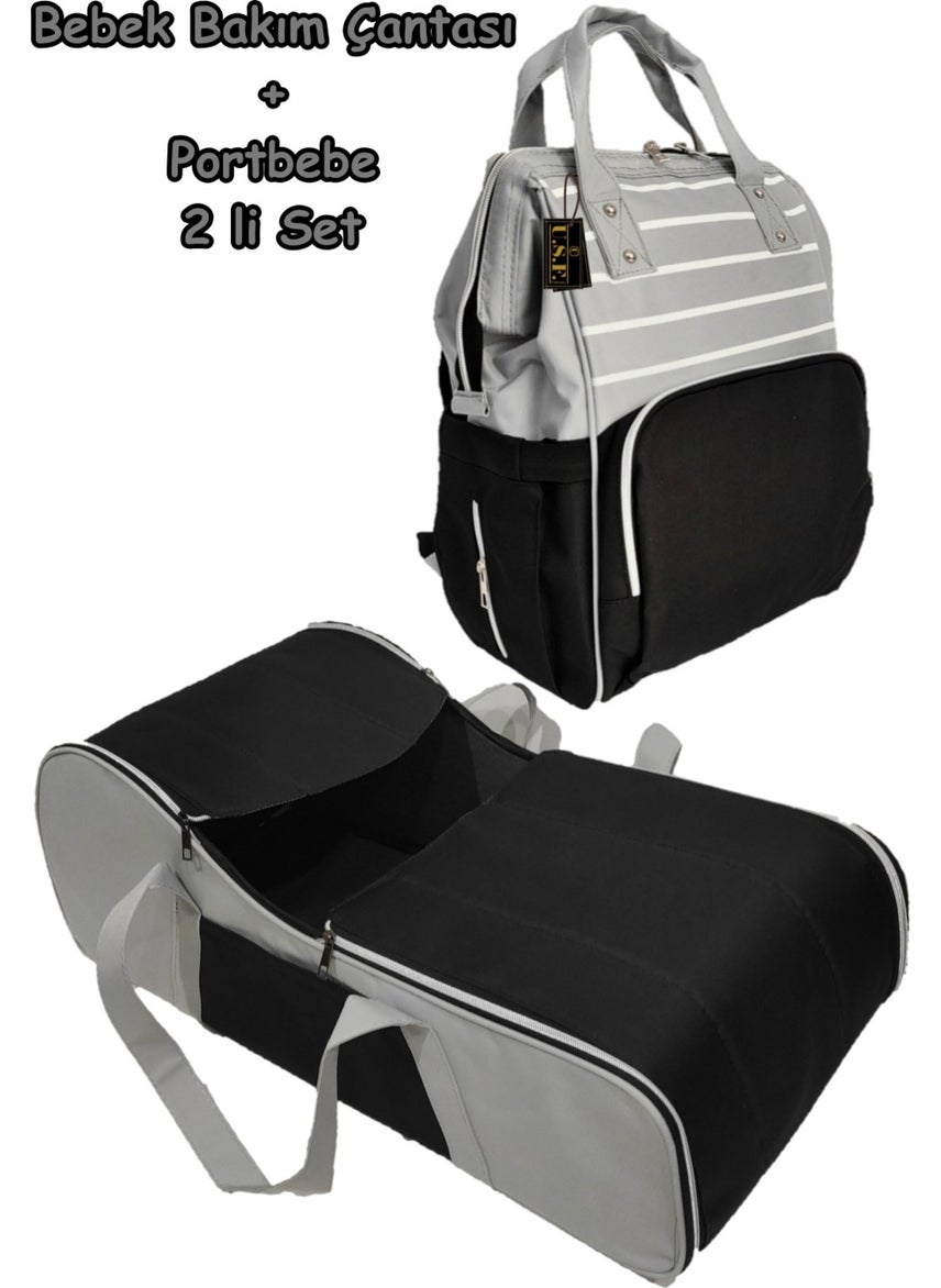 U.S.F Carrycot, Baby Carrier, Stroller + Hospital Release Mother and Baby Care Bag Set of 2  - Image 1