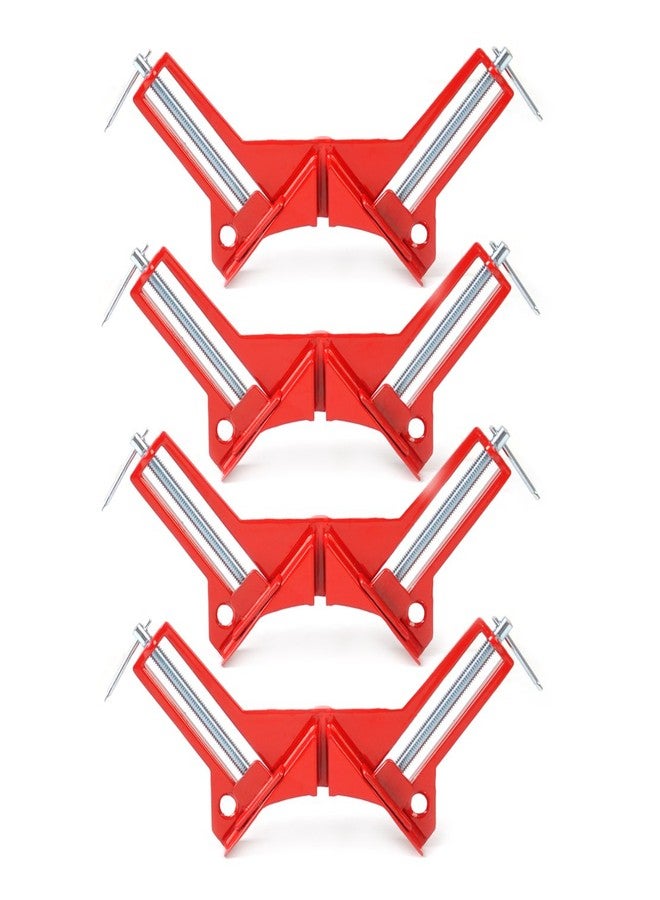 Eastar 4 pcs 90 Degree Right Angle Miter Corner Clamp 3" capacity Picture Frame Holder Woodwork - Image 1