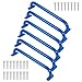 Purife 17 Inch 6 Pieces Blue Metal Safety Handles for Outdoor Playground Playset Accessories Handles Swing Sets Attachment Grab Bars Kids Hand Grips Monkey Bar for Indoor Play Structure - Image 3
