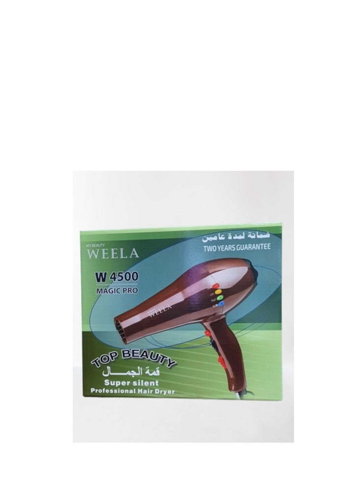 weela W4500 Professional 2200W High Power Hair Dryer Salon-Quality - Image 1