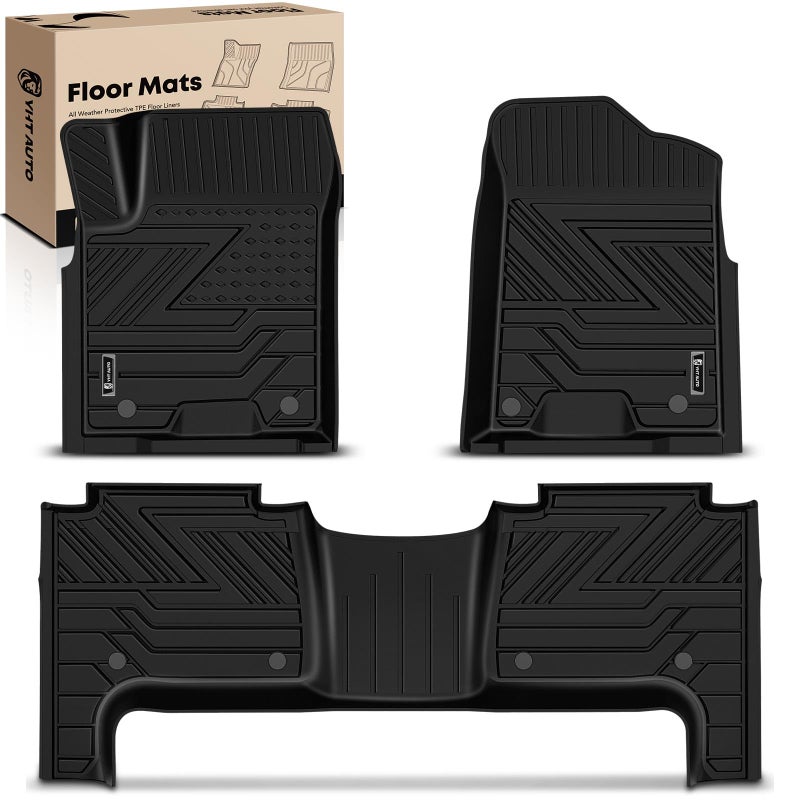 YHTAUTO Floor Mats Fit 20172018 Nissan Armada 20142018 Infiniti QX80 20112013 QX56 TPE All Weather Car Mats Waterproof Odorless Floor Liner Interior Car Accessories 1st 2nd Row Liner