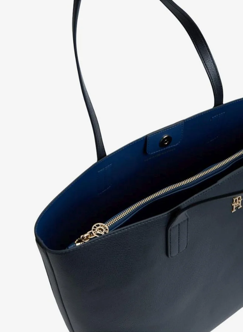 Tommy Hilfiger Space Blue Icon Monogram Tote Bag for Women | Best Price UAE