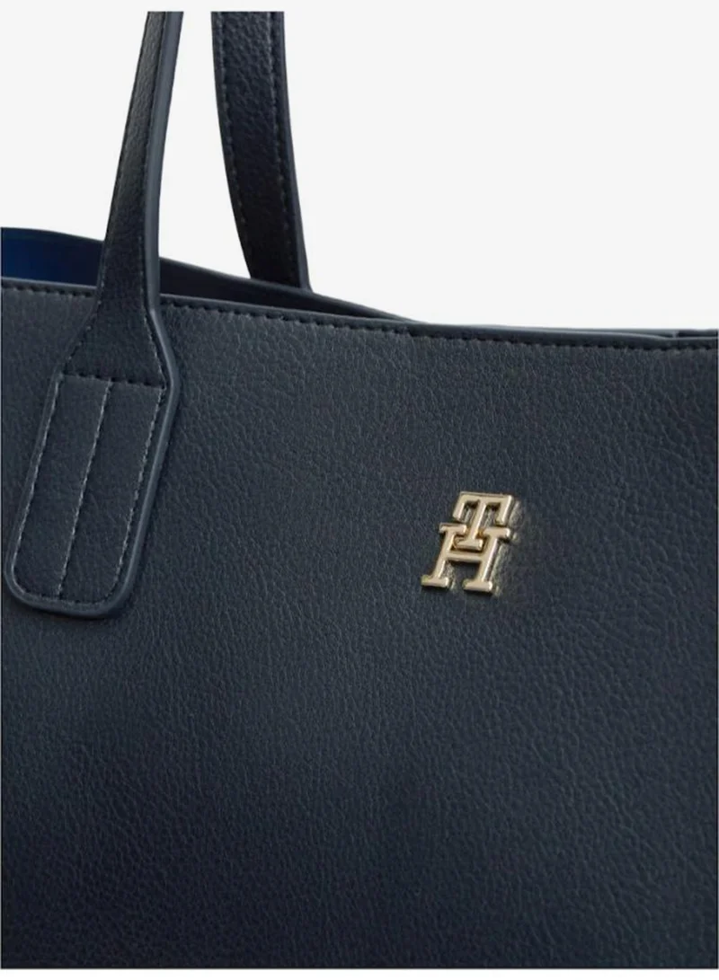 Tommy Hilfiger Space Blue Icon Monogram Tote Bag for Women | Best Price UAE