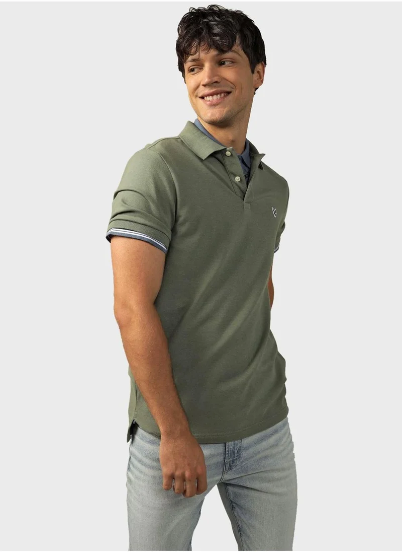 امريكان ايجل Logo Pique Polo