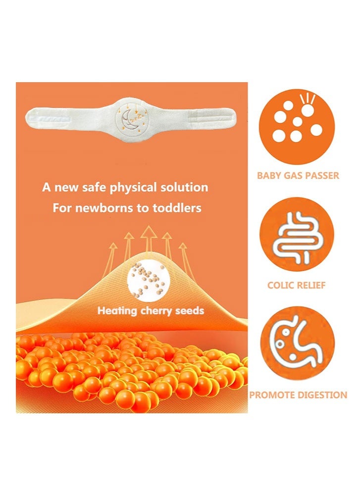 Sharpdo Adjustable Baby Colic Belt, Natural Cherry Stone Filled Warmer for Gas, Bloating & Infant Tummy Pain Relief for Boys and Girls - Image 3