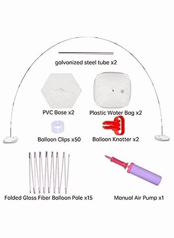 National Day Decorations Balloon Arch Kit Adjustable Balloon Arch Stand with Water Fillable Bases Ballon Arch Holder Kit for Wedding Birthday Party Decorations - Image 3