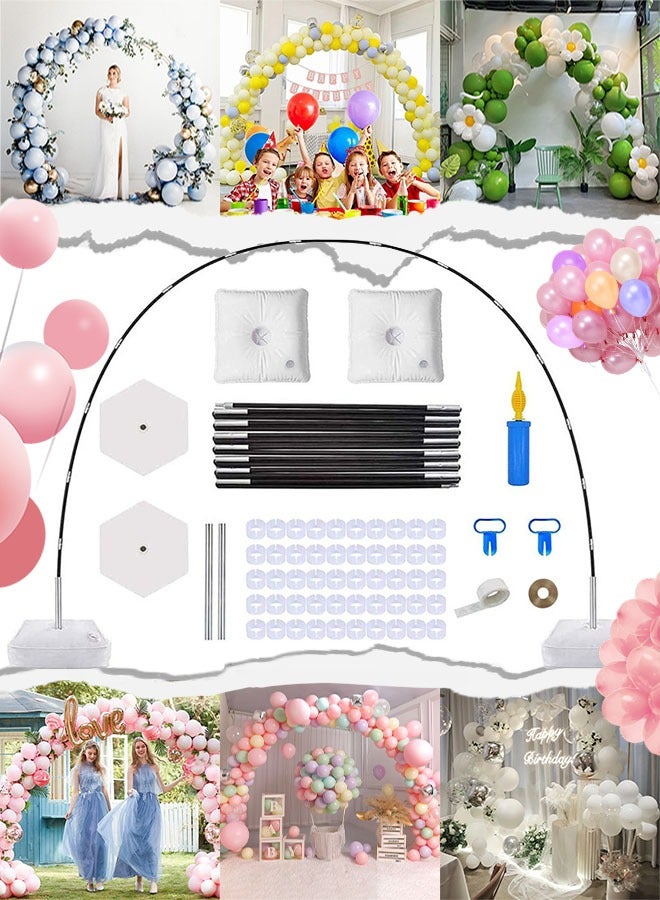National Day Decorations Balloon Arch Kit Adjustable Balloon Arch Stand with Water Fillable Bases Ballon Arch Holder Kit for Wedding Birthday Party Decorations - Image 1