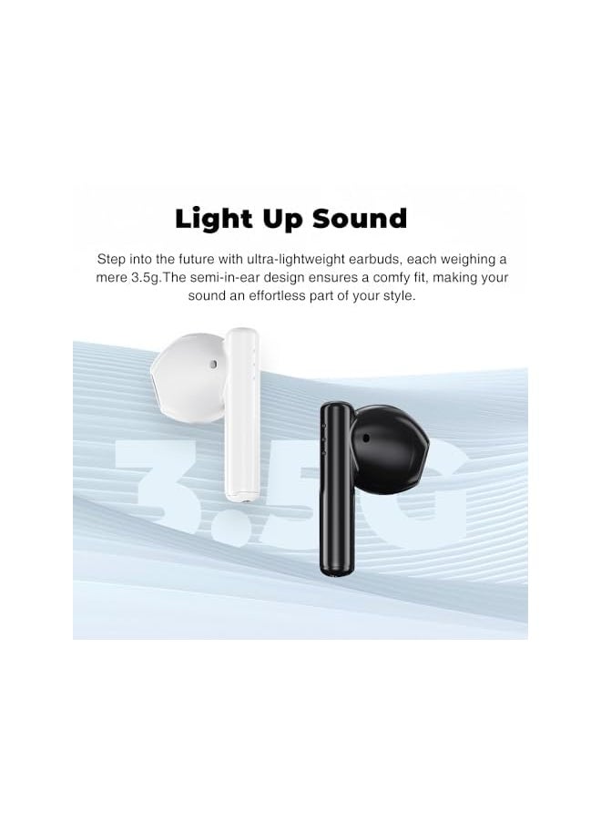 BLACK SHARK - T9 Bluetooth Earphones Dual Microphones With Environmental Noise Cancellation 13Mm Dynamic Driver Bluetooth 5.3 Ipx4 Waterproof Up To 40Hrs Gaming Earbuds Black - Image 1
