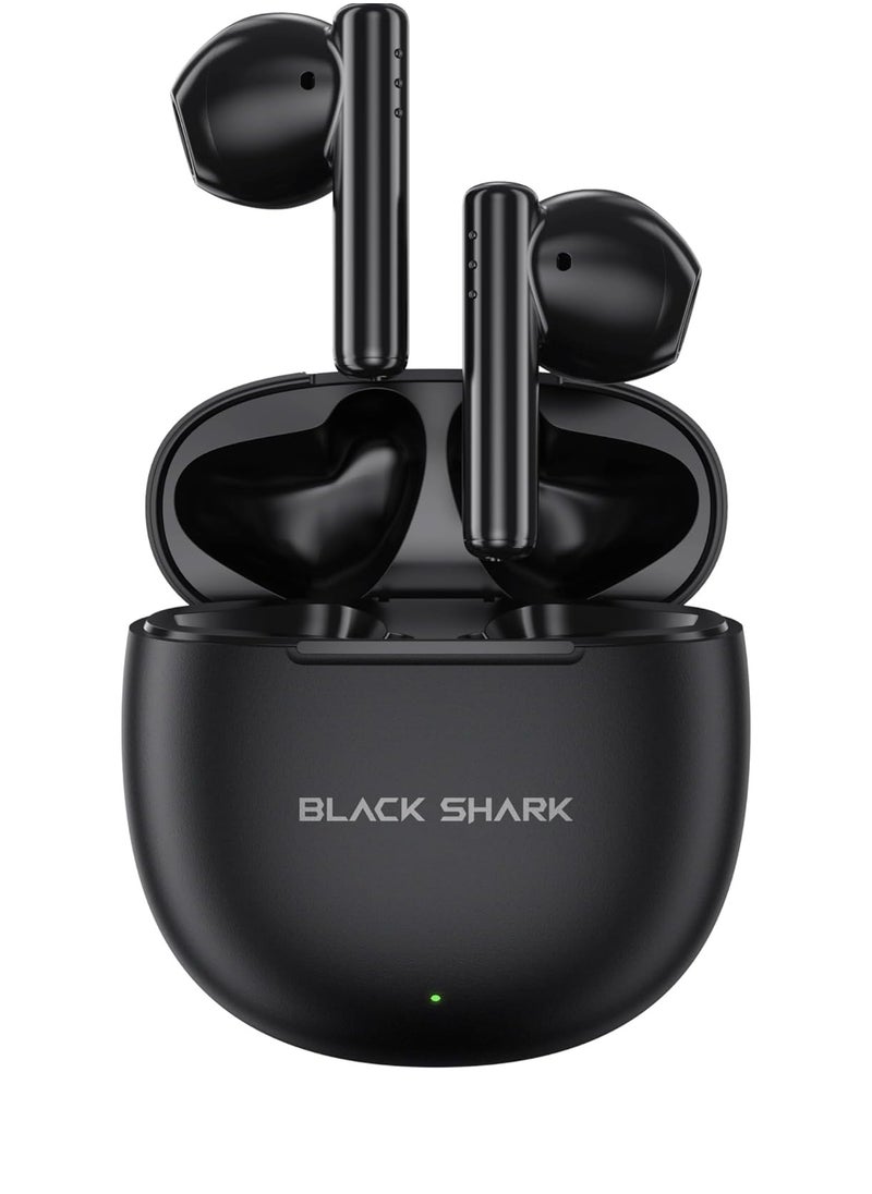 BLACK SHARK - T9 Bluetooth Earphones Dual Microphones With Environmental Noise Cancellation 13Mm Dynamic Driver Bluetooth 5.3 Ipx4 Waterproof Up To 40Hrs Gaming Earbuds Black - Image 1
