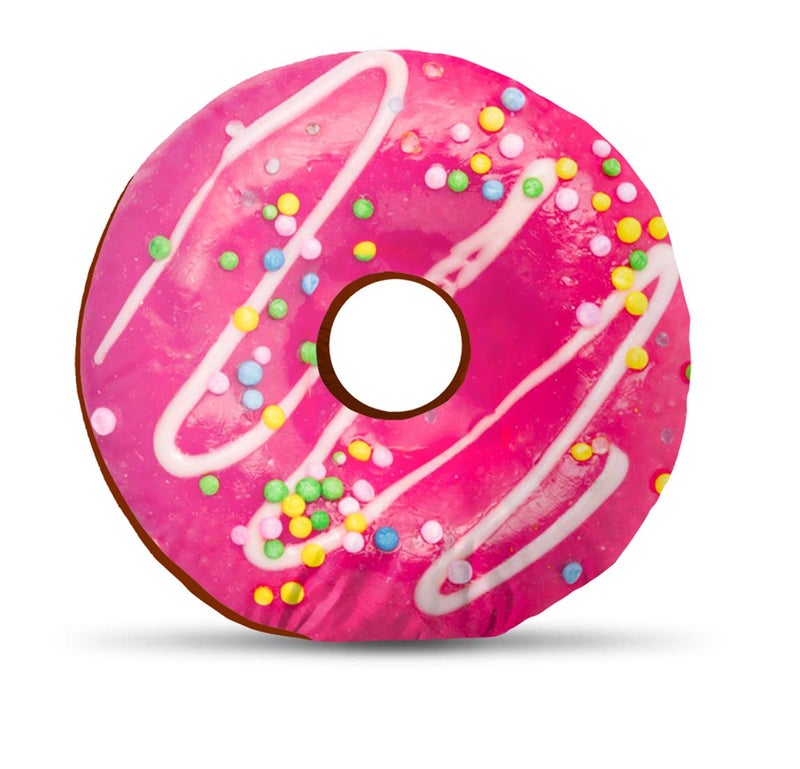 sleep nature's Sleep Natures Velvet Doughnut CushionPillow for WheelchairCar Seat 14x14 Inch Multicolor 