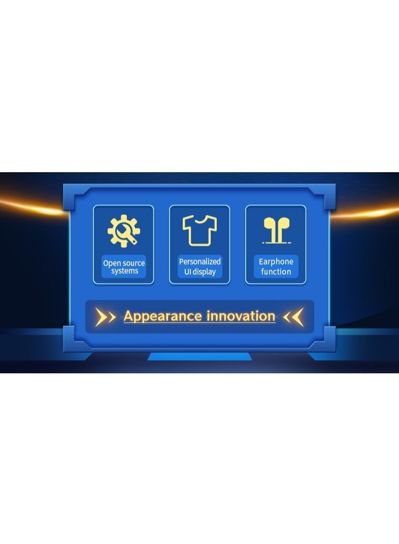 POWKIDDY RGB10 MAX3 Handheld Game Console, 5 Inch IPS Screen Retro Video Game Console Open Source Linux Game Player, Support WiFi & Bluetooth,10000+ Games Portable PSP (Blue, 128G) - Image 2