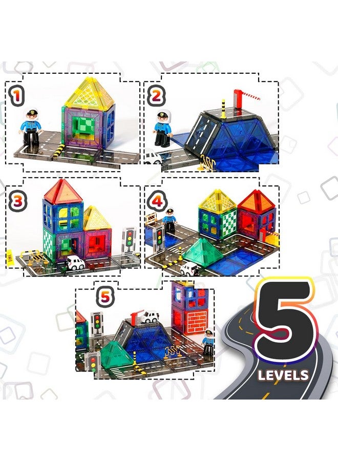 Magnetic Tiles for Kids Ages 4-8 - 70 PCS STEM Toy for Kids - Strong Magnet 3D Educational Building Blocks Set - Creativity & Brain Development, Montessori Learning Toy for Boys & Girls - Ideal Gift  - Image 3