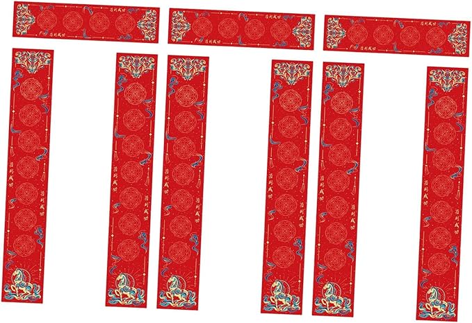 DIY Blank Couplet Paper For Chinese Spring Festival 2026 Year Of The Horse Style D - Image 1