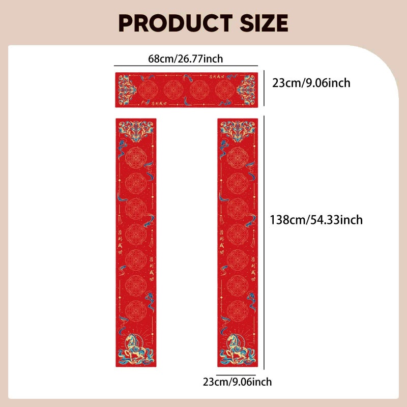 DIY Blank Couplet Paper For Chinese Spring Festival 2026 Year Of The Horse Style D - Image 4