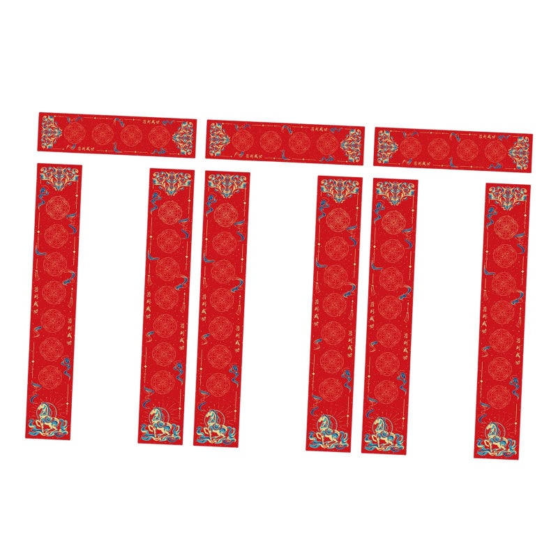 DIY Blank Couplet Paper For Chinese Spring Festival 2026 Year Of The Horse Style D - Image 2