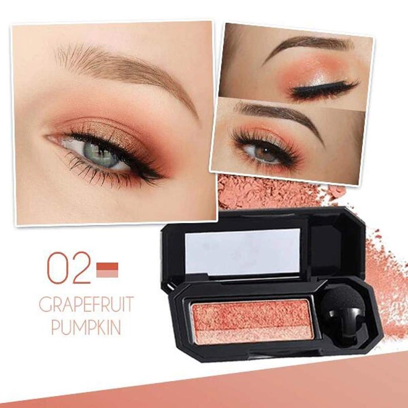 Aaiffey Dual-Color Waterproof Eyeshadow with Exquisite Glitters and Smooth Texture, Long Lasting for Eye Makeup - Image 2