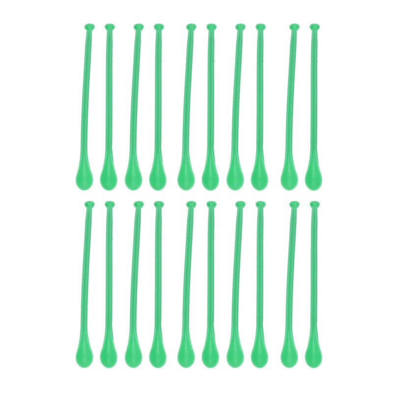 Double Ended Medicine Spoon: 20pcs ABS Plastic, Wear Corrosion Resistant, Extended Design - Precision Measuring Sampling Spoon for Laboratory Powder Spice Handling - Image 4