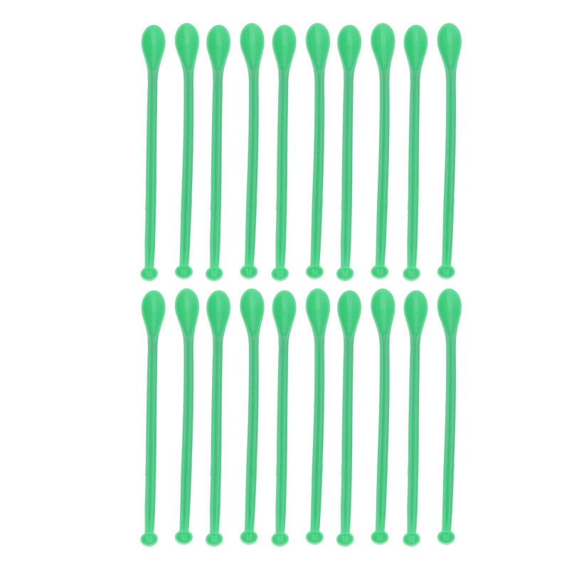Double Ended Medicine Spoon: 20pcs ABS Plastic, Wear Corrosion Resistant, Extended Design - Precision Measuring Sampling Spoon for Laboratory Powder Spice Handling - Image 1